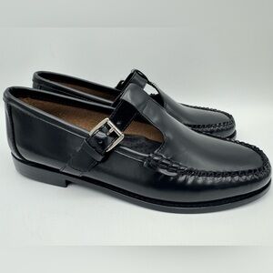 G.H. BASS WEEJUNS Mary Jane, Loafer - Black Leather - Women's Size 9 M